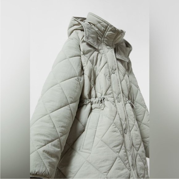 ZARA KIDS DIAMOND PATTERN PUFFER COAT Size 9-10Y - Picture 4 of 8